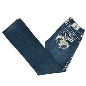 Laguna Beach Jean Co Womens Mid Rise Straight Leg Jeans Size 27